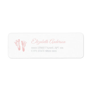 Einfache Girl Baby Dusche Wertvoll Pink Footprints