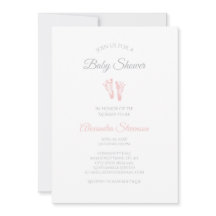 Einfache Girl Baby Dusche Wertvoll Pink Footprints