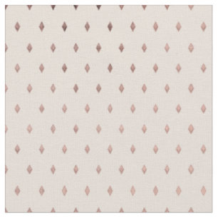 Einfache Girl-Rose Gold Blush Pink Diamond-Muster Stoff