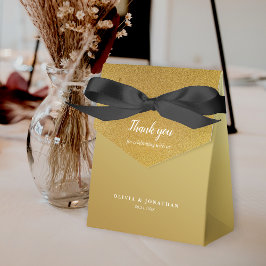 Einfache Glitzer Rose Gold Vielen Dank für Ihre Ho Geschenkschachtel