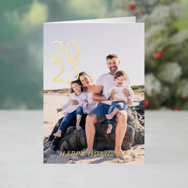 Einfache glückliche Ferien Neujahr 8 Foto geklappt (Feiertag In Situ)