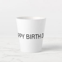 EINFACHE GLÜCKLICHE GEBURTSTAGE TASSE