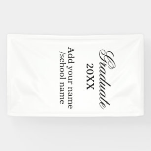 Einfache Glückwünsche zum Abschluss minimal hinzuf Banner