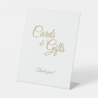 Einfache Gold Calligraphy Cards und Geschenke