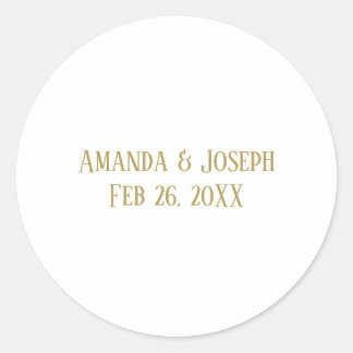 Einfache Gold - Circle Sticker