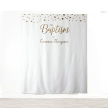 Einfache Gold-Confetti-Taufe Hintergrund