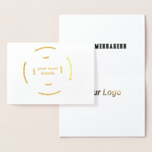 EINFACHE GOLD-FARBKARTE FOLIENKARTE