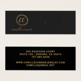 Einfache Gold Monogram Schmuck Designer Stud Earri