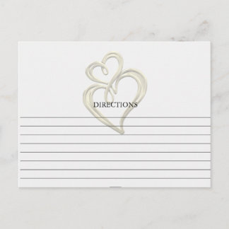 Einfache Gold Swirt Herz-Kreislauf-Karten Postkarte
