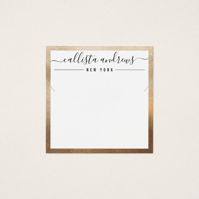 Einfache Gold-White-Border-Grafikkarte (Vorderseite)