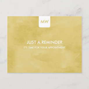 Einfache Goldenrod Chic Erinnerung QR Code Postkarte
