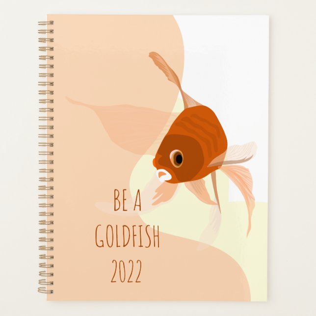 Einfache Goldfish Minimal Vektorgrafik Planer (Vorderseite)