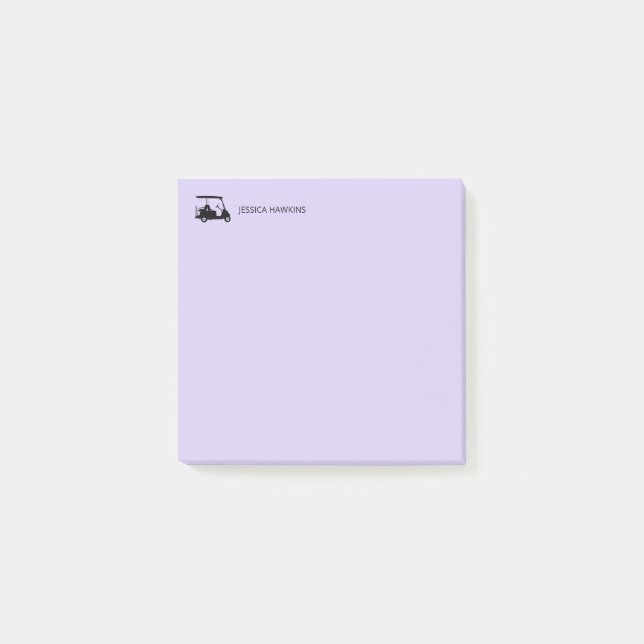 Einfache Golf Fan Personal Stationierung Post-it Klebezettel (Vorderseite)