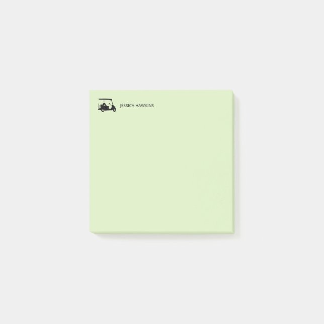 Einfache Golf Fan Personal Stationierung Post-it Klebezettel (Vorderseite)