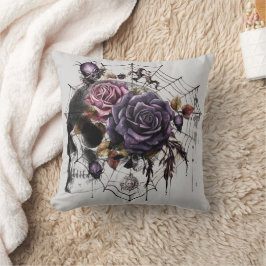 Einfache gotische Rose und Halloween-Party Kissen