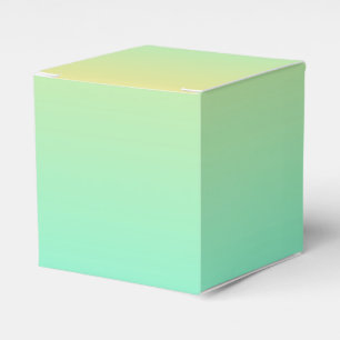 Einfache Gradient Pastell Gelb Türkis Geschenkschachtel