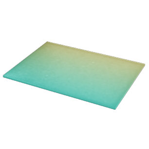 Einfache Gradient Pastell Gelb Türkis Schneidebrett