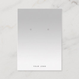 Einfache Grafikkarte mit grauweißem Gradient Ohrri Visitenkarte