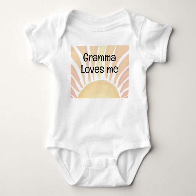 Einfache Grammatik Lieben, die ich Baby Undies Baby Strampler (Vorderseite)