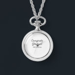 Einfache Gratulationen Abschluss hinzufügen Armbanduhr<br><div class="desc">Gestaltung</div>