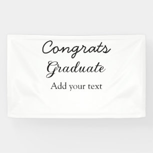 Einfache Gratulationen Abschluss hinzufügen Banner