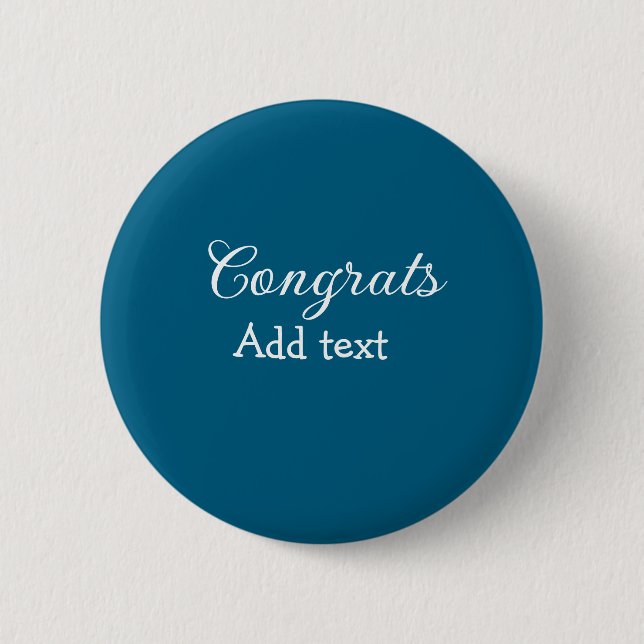 Einfache Gratulationen Abschluss hinzufügen Button (Vorderseite)
