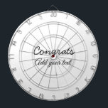 Einfache Gratulationen Abschluss hinzufügen Dartscheibe<br><div class="desc">design</div>