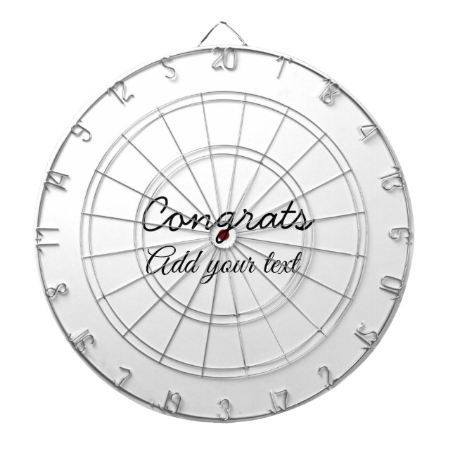 Einfache Gratulationen Abschluss hinzufügen Dartscheibe (vorne)