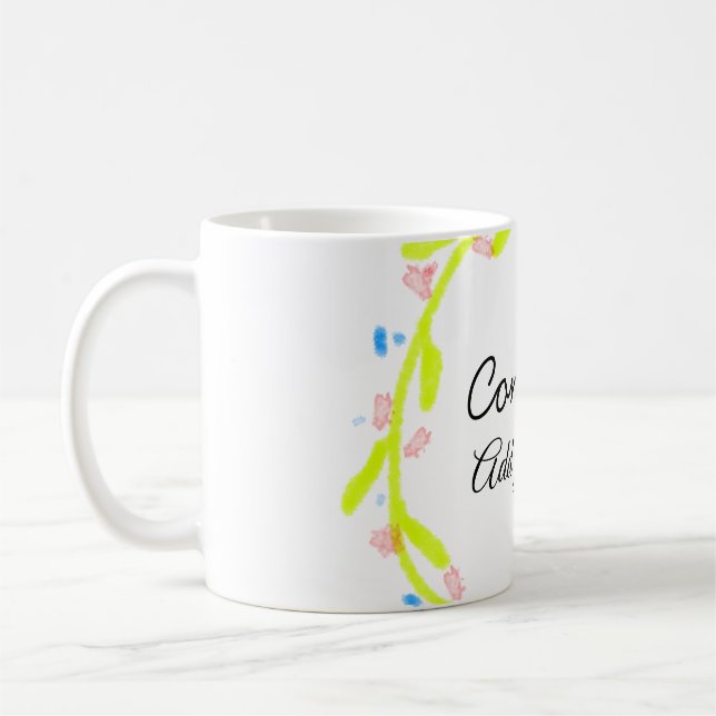 Einfache Gratulationen Abschluss hinzufügen Kaffeetasse (Links)