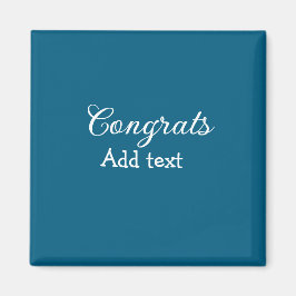 Einfache Gratulationen Abschluss hinzufügen Magnet