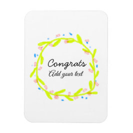 Einfache Gratulationen Abschluss hinzufügen Magnet