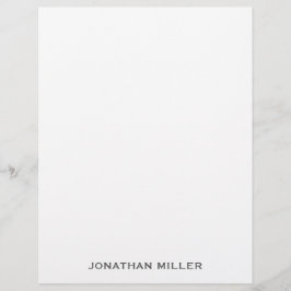 Einfache graue Typografie Briefbogen