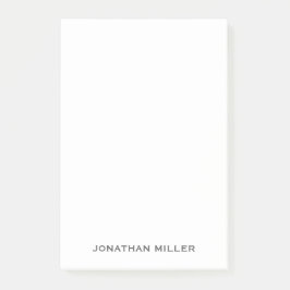 Einfache graue Typografie Post-it Klebezettel