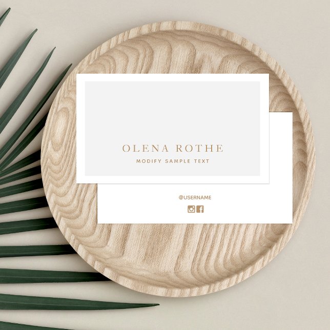 Einfache graue, weiße Grenze Beruflich Telefonnummerkarte (Von Creator hochgeladen)