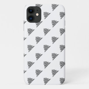 Einfache graue weiße Weihnachtsbaummuster Case-Mate iPhone Hülle