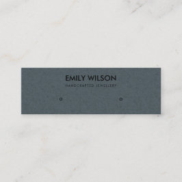 EINFACHE GRAY KRAFT RUSTIC STUD EARRING DISPLAY LO MINI VISITENKARTE