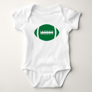Einfache Green Football Baby Individualisierbare B Strampler