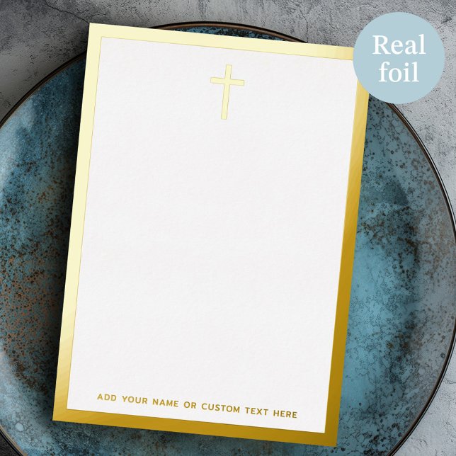 Einfache, grenzüberschreitende Silberscheine- oder Folieneinladung (Simple cross border silver or gold foil note card)