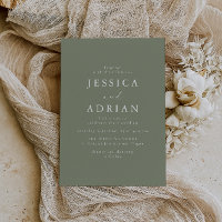 Einfache Größe Minimal Moderne Hochzeit
