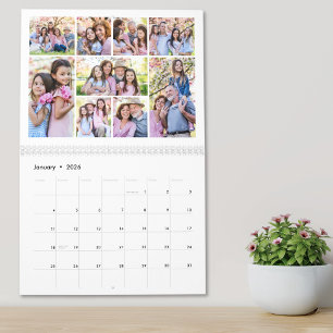 Einfache Großeltern-Foto-Collage Kalender
