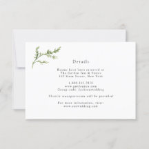 Einfache Grün-Hochzeitskarte