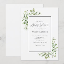 Einfache Grünanlage Kinderdusche Einladung