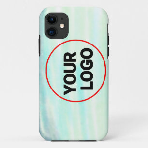 Einfache grüne Aquarellfarbe abstrakt Logo hinzufü Case-Mate iPhone Hülle