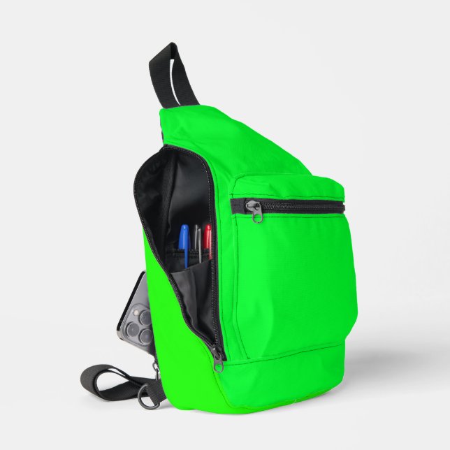 Einfache grüne Behörde® Crossbody Bag (Offen)