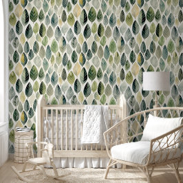 Einfache grüne Blätter Tapete