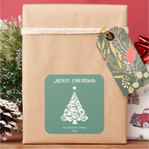 Einfache grüne frohe Weihnachtsbaum Weihnachtsgesc