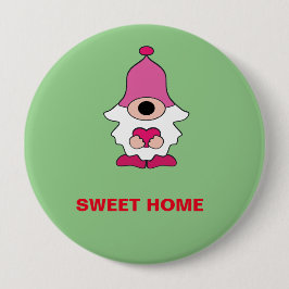 EINFACHE GRÜNE GENOME SWEET ZUHAUSE MAGNET BUTTON