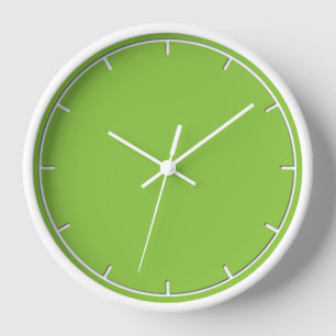 Einfache grüne Wall-Uhr Uhr