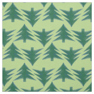 Einfache grüne Weihnachtsbaummuster Unisex Natural Stoff