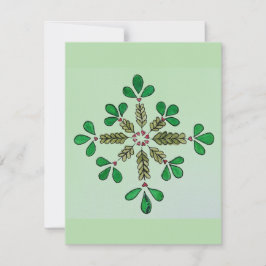 Einfache Grüntöne Feiertagskarte